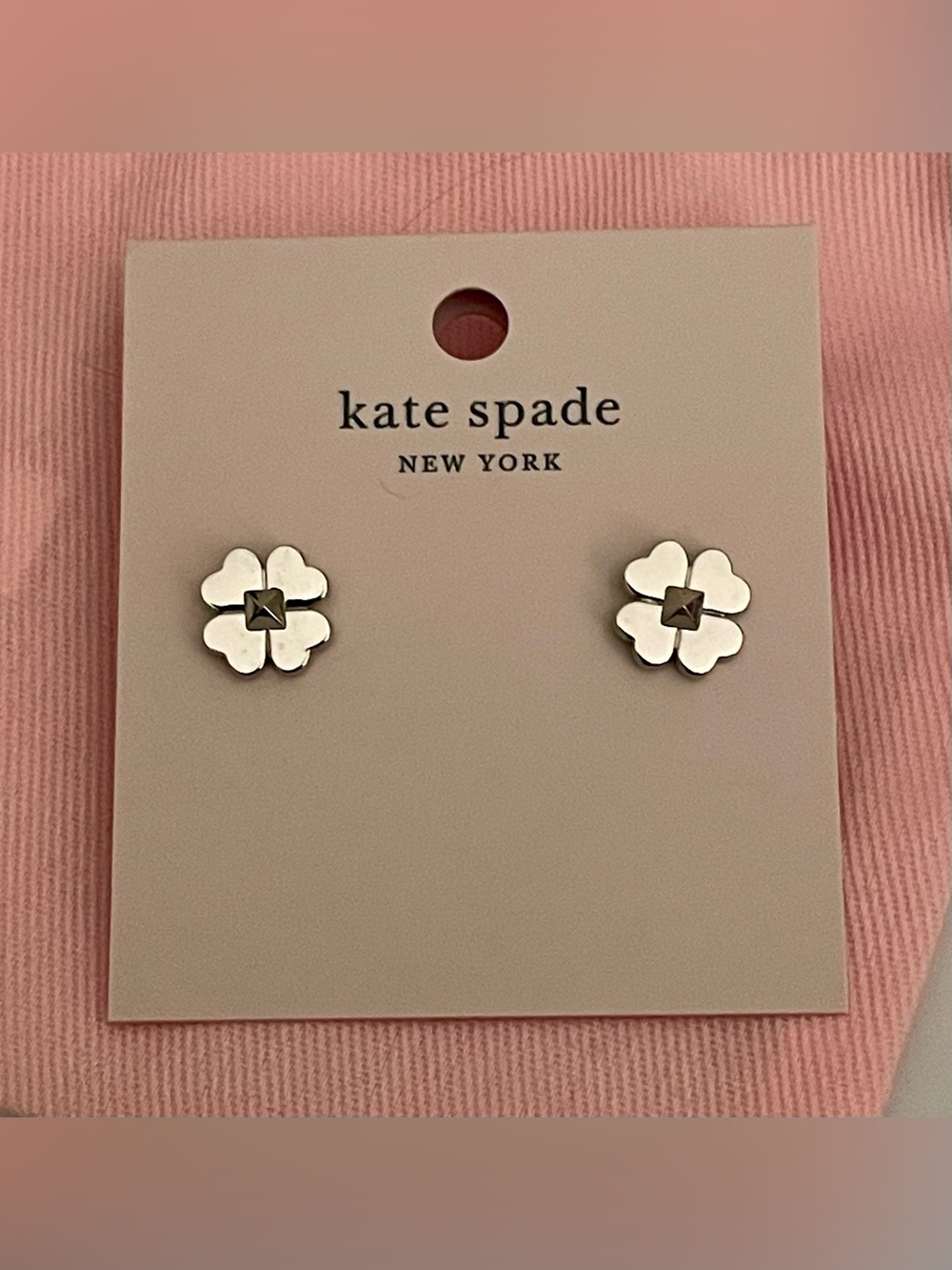Kate Spade ♠️ Spades & Studs Silver Earrings
